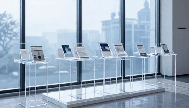 亚克力展示设计中加工与包装方式的对比权衡